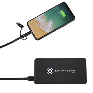 Logo trade mainoslahja kuva: SCX.design P30 8000 mAh solar varavirtalähde, valaistuva