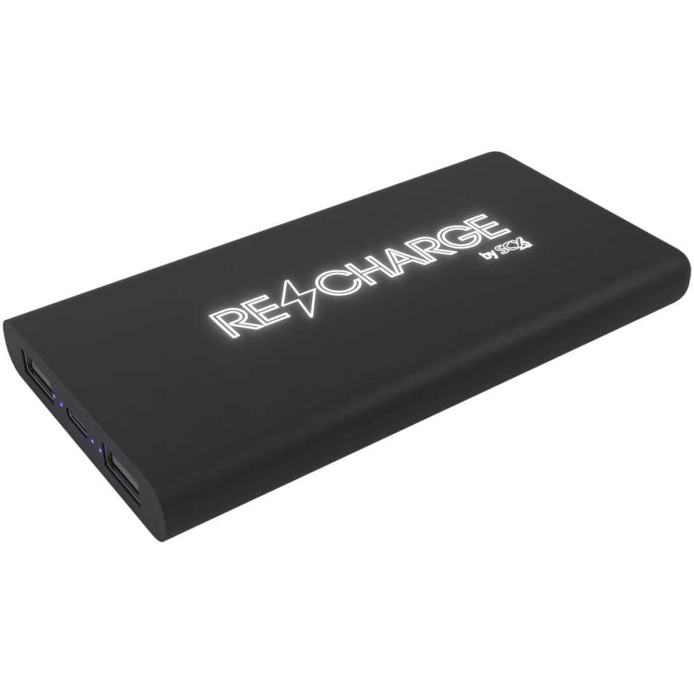 Logotrade mainostuotet kuva: SCX.design P40 10 000 mAh:n valaistuva langaton varavirtalähde