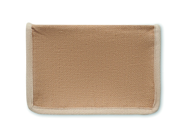 Logo trade mainoslahjat tuotekuva: Juuttia ja kangasta kylmälaukku 3L