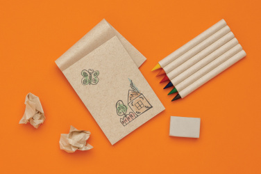 Logo trade mainoslahja kuva: Micki GRS infinity 6kpl värityskynäsarja ja muistilappu