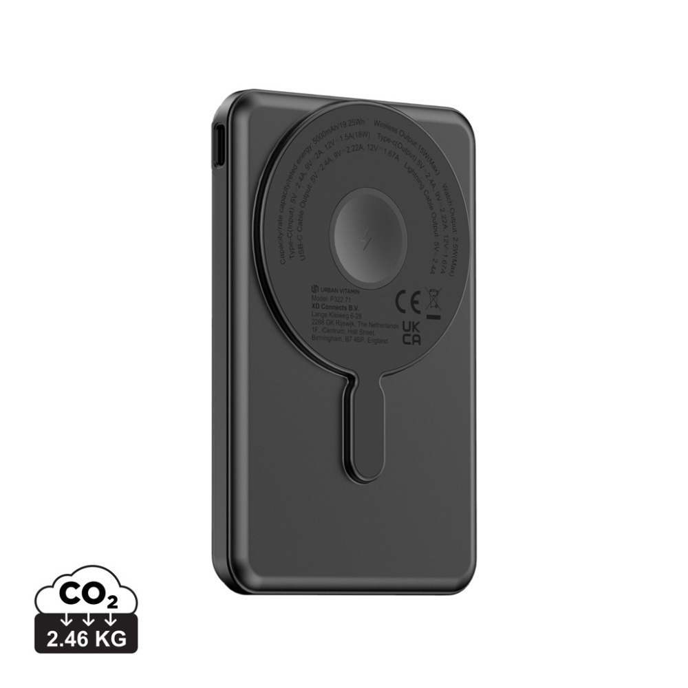 Logotrade mainoslahjat kuva: Urban Vitamin Redwood 5in1 5000mah 20W PD tehopankki