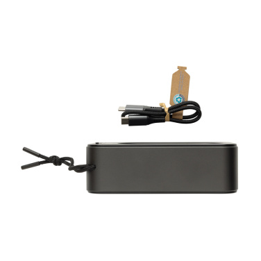 Logotrade mainoslahja tuotekuva: Swiss Peak RCS kierrätetty alumiini 10 W bassokaiutin