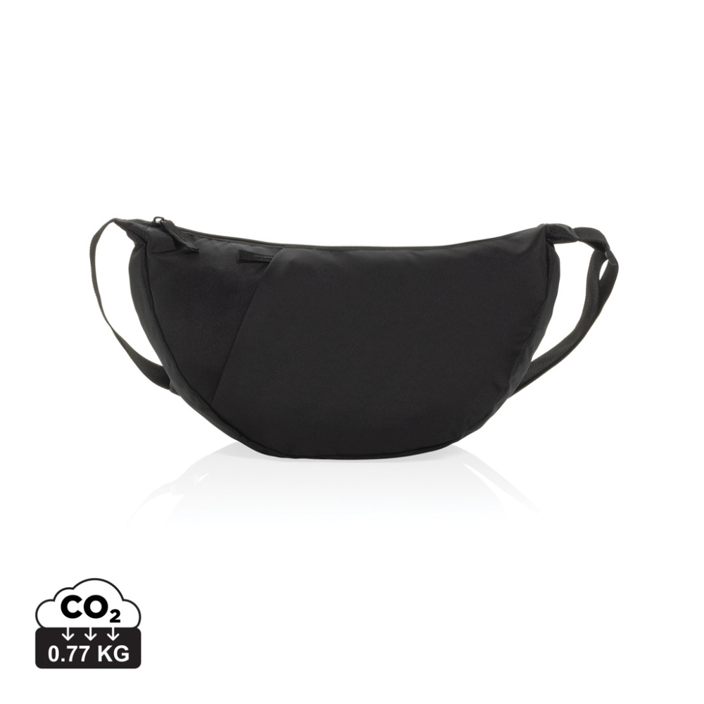 Logotrade liikelahja tuotekuva: Crescent XL AWARE™ RPET puolikuun muotoinen crossbody-laukku