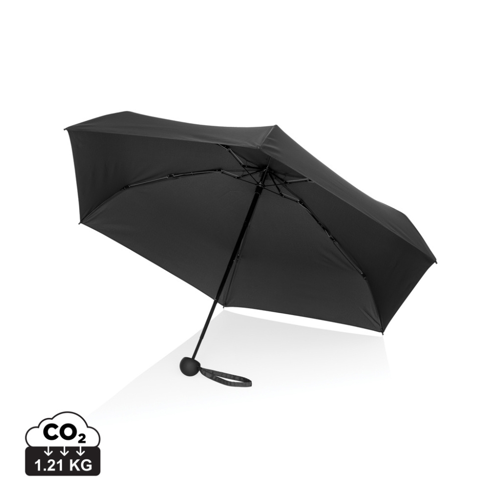 Logotrade mainoslahja tuotekuva: 19,5" Aware™ RPET super mini -manuaali 190T Pongee sateenvar