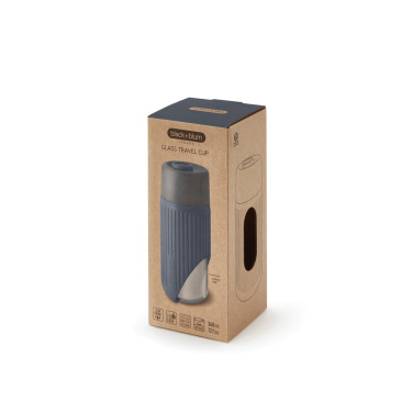 Logotrade mainoslahjat ja liikelahjat tuotekuva: Black+Blum lasinen matkakuppi 340 ml