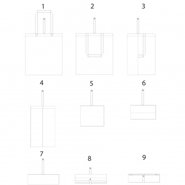 Logotrade dovana nuotrauka: Nevada 100 g/m² medvilninis sulankstomas krepšys 7L