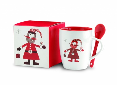 Logotrade reklaminės dovanos nuotrauka: Puodelis su šaukštu 250ml
