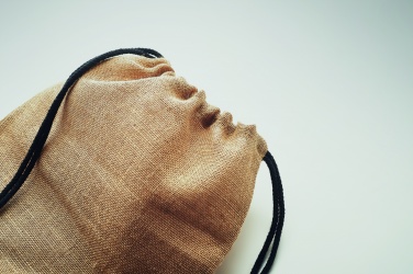 Logotrade verslo dovanos nuotrauka: Džiuto maišelis su virvele