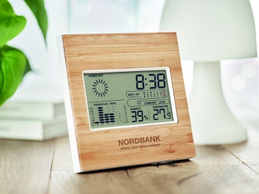 Logotrade reklaminės dovanos nuotrauka: Meteorologinės stoties bambuko priekis TURKU