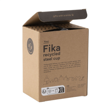 Logotrade firminės dovanos nuotrauka: Fika RCS Recycled Steel Cup 400 ml termopuodelis
