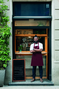 Logotrade verslo dovanos nuotrauka: Organinės medvilnės prijuostė 240 g/m²