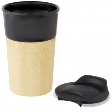 Logotrade Ideja dāvanas foto: Pereira 320 ml porcelāna krūze ar bambusa ārējo sienu