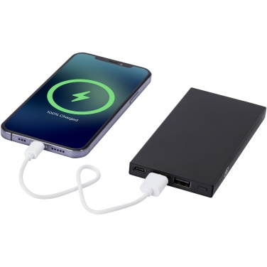 Logotrade Ideja dāvanas foto: Pievienojiet 5000 mAh pārstrādāta alumīnija barošanas bloku 
