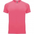 Bahreinas vīriešu sporta t-krekls ar īsām piedurknēm, Fluor Lady Pink