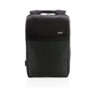 Logotrade korporatīvās dāvanas foto: Swiss Peak 15" pretaizdzīšanas RFID un USB mugursoma bez PVC