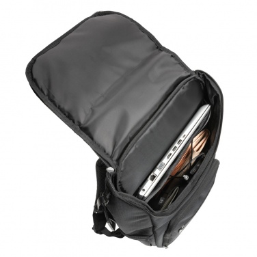 Logotrade korporatīvās dāvanas foto: Swiss Peak AWARE™ RPET Voyager 15,6 collu klēpjdatora mugursoma