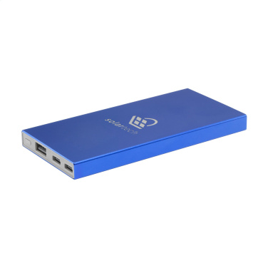 Logotrade ziemassvētku dāvanas foto: Tecco GRS Recycled Alu Powerbank 5000 ārējais lādētājs