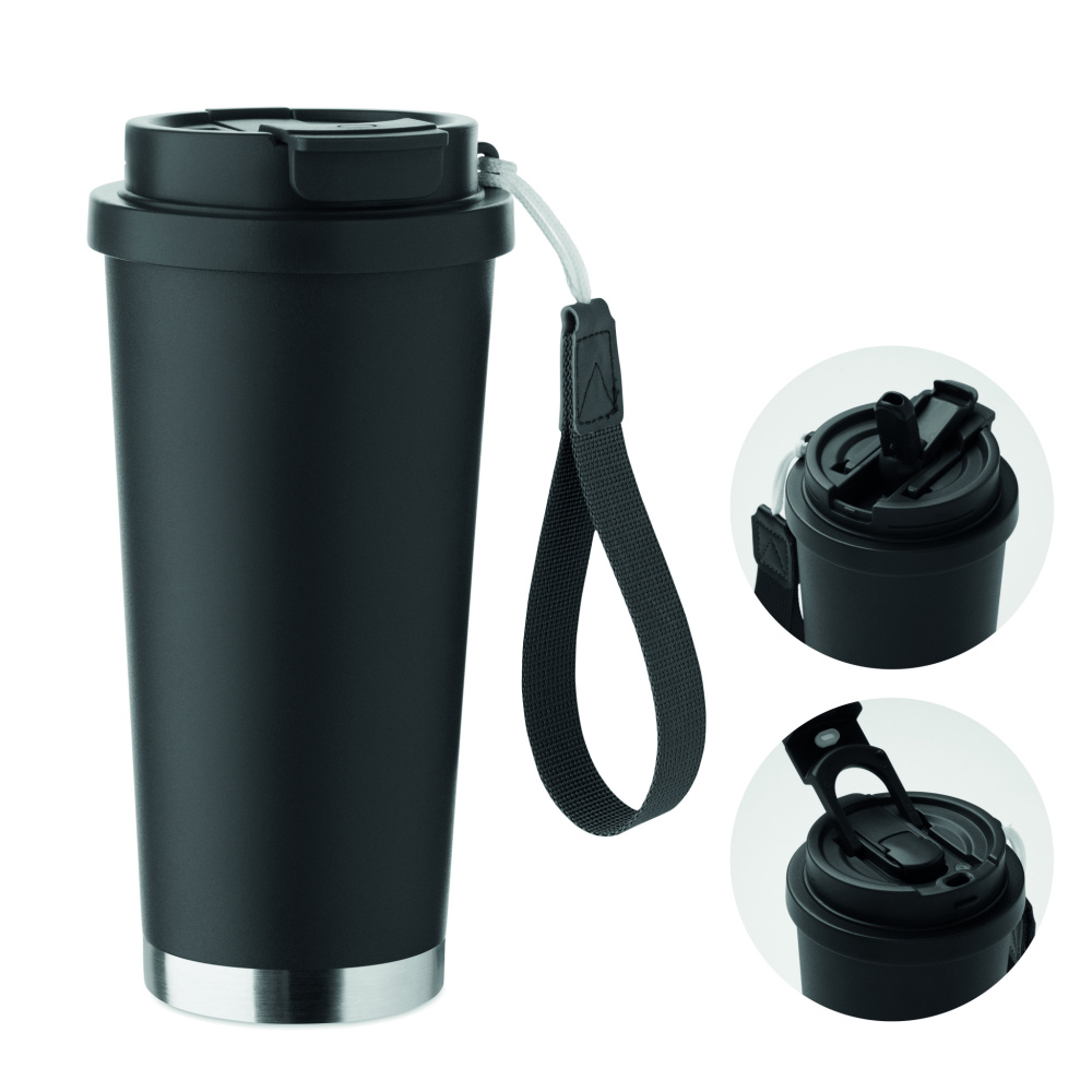 Logotrade biznesa dāvanas foto: Divsienu glāze 500ml