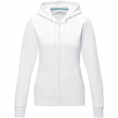 Лого трейд pекламные продукты фото: Ruby women’s organic recycled full zip hoodie