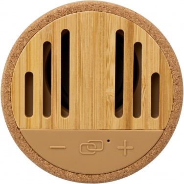 Лого трейд бизнес-подарки фото: Bluetooth®-колонка Cerris из пробкового дуба мощностью 5 Вт