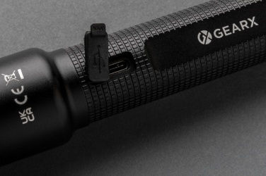 Лого трейд pекламные продукты фото: Фонарик Gear X RCS из переработанного алюминия с зарядкой от USB, большой
