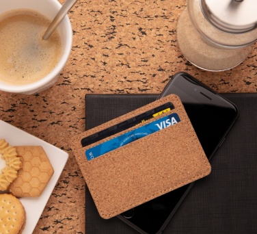 Лого трейд pекламные подарки фото: Тонкий кошелек Cork Secure RFID