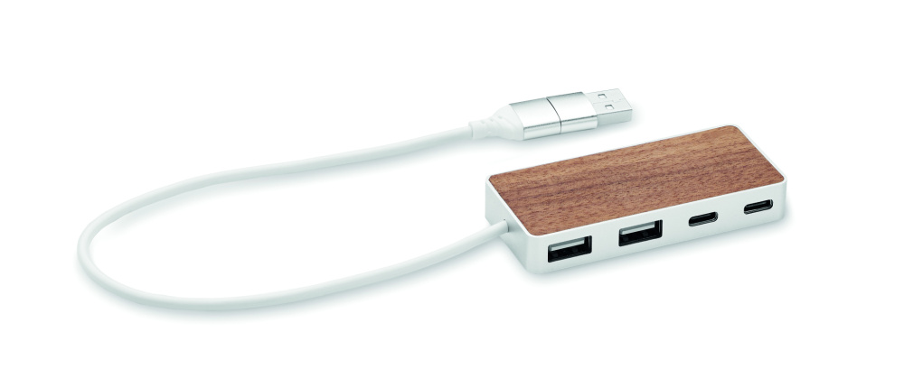 Логотрейд pекламные продукты картинка: USB hub 4 ports 27,5 cm