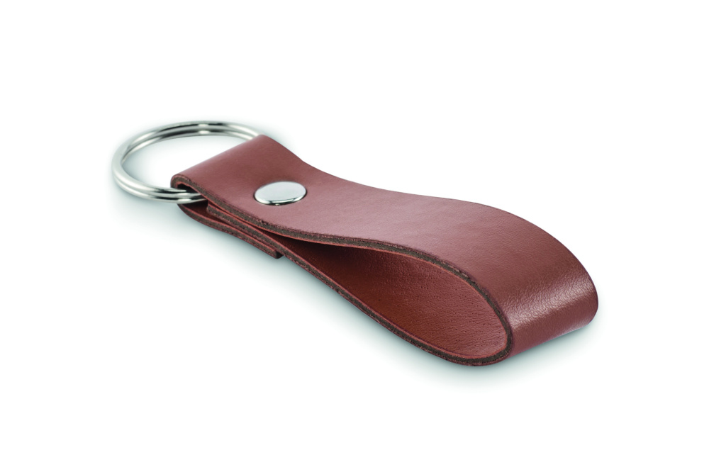 Лого трейд pекламные подарки фото: PU loop key ring