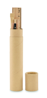 Логотрейд бизнес-подарки картинка: Paper tube stationery set