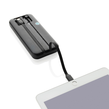 Логотрейд бизнес-подарки картинка: Turbopack RCS rplastic powerbank 10.000 интегрированных кабелей