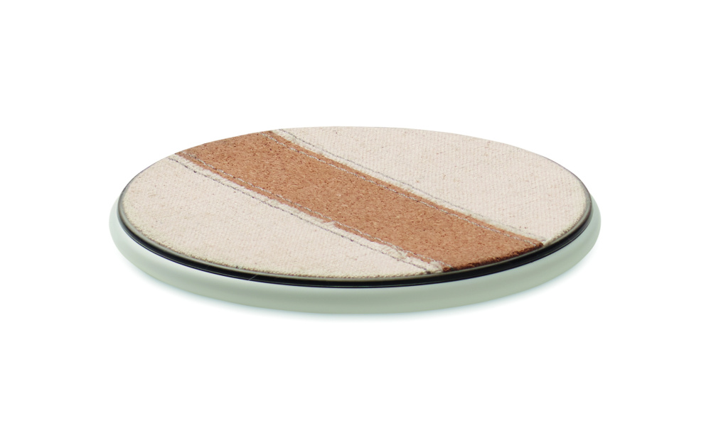 Логотрейд бизнес-подарки картинка: Cork wireless charger 15W