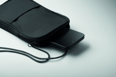 Логотрейд pекламные продукты картинка: RPET cross body travel pouch