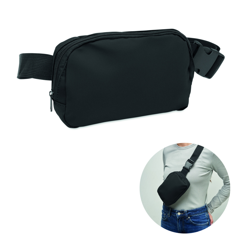 Лого трейд бизнес-подарки фото: Waist bag in 210D polyester