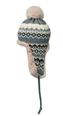 Лого трейд pекламные продукты фото: Knitted beanie with ear flap