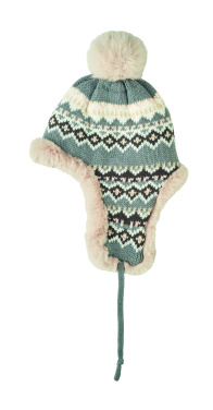 Лого трейд pекламные cувениры фото: Knitted beanie with ear flap