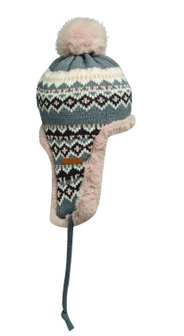 Логотрейд бизнес-подарки картинка: Knitted beanie with ear flap