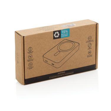 Логотрейд pекламные продукты картинка: Магнитный внешний аккумулятор Amporia RCS из переработанного пластика емкостью 10 000 мАч