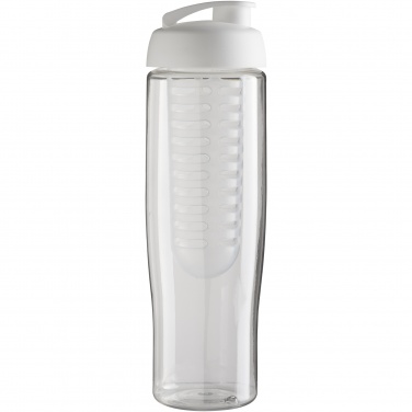 Logotrade reklamprodukter bild: H2O Active® Tempo 700 ml sportflaska med uppfällbart lock och fruktbehållare