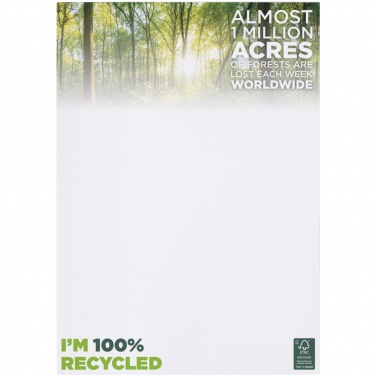 Logotrade presentreklam bild: Desk-Mate® A4-anteckningsblock med återvunnet papper