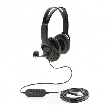 Logotrade profilreklam bild: Over-ear headset med kabel
