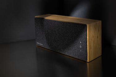Logotrade kampanjprodukter bild: Wynn 20W bambu trådlös högtalare