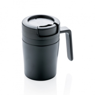 Logotrade presentreklam bild: Coffee to go termosmugg med handtag