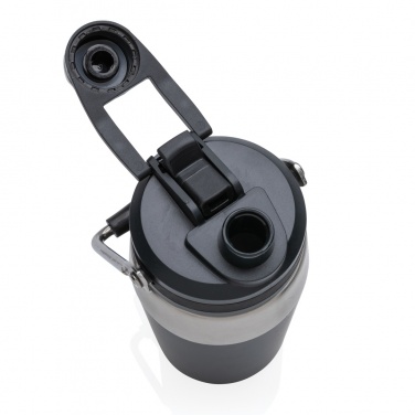 Logotrade reklamprodukter bild: Vakuumflaska i S/S, lock med dubbelfunktion, 500ml