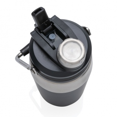 Logotrade presentreklam bild: Vakuumflaska i S/S, lock med dubbelfunktion, 500ml