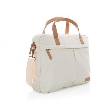 Logotrade kampanjprodukter bild: Impact AWARE™ laptopväska i 16 oz. återvunnen canvas