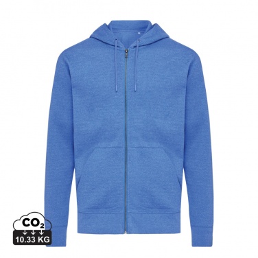 Logotrade kampanjprodukter bild: Iqoniq Abisko hoodie med dragkedja i återvunnen bomull