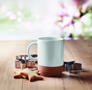 Logotrade reklamprodukter bild: Mugg med kork för sublimering