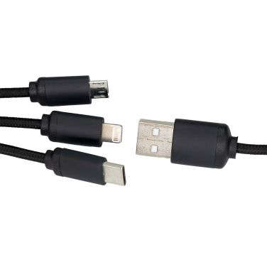 Logotrade profilreklam bild: 3-i-1 lång kabel med upplyst logotyp för gravering, W201TG