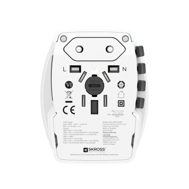 Logotrade kampanjprodukter bild: SKROSS World Travel Adapter MUV 65W PD med USB C-kabel