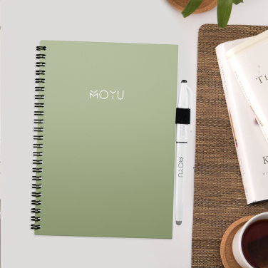 Logotrade profilreklam bild: MOYU raderbar anteckningsbok av stenpapper anpassad mjukt omslag